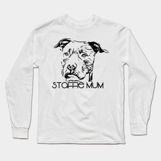 Staffie Mum Design Long Sleeve T-Shirt